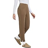 baleaf Women's Fleece Lined Pants Winter Thermal Travel Pants Water Resistant Cold Weather Golf Hiking Pockets Work