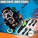 Stainless Steel Scuba Diving Knife with Leg Strap Sheath, Ergonomic Tactical Dive Knife 9 x 1.6” for Snorkeling Survival Spearfishing with Double Edge Sharp Blade and Lock Release Button