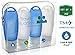 TSA Approved Silicone Travel Bottles Kit 3oz Set of 4 - Leak Proof BPA Free Toiletries Containers w/ Clear Toiletry Bag