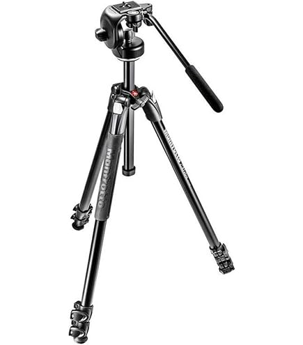 Amazon.com : Manfrotto 190X Aluminum 3-Section Tripod Kit with