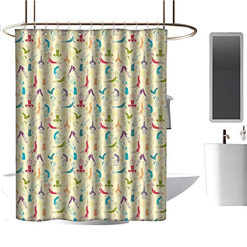 Home Decor Shower Curtain By Yoga Workout Themed Fitness Girls
