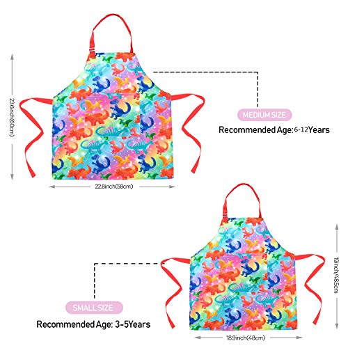 Sylfairy Aprons for Kids Girls Rainbow Galaxy Unicorn Apron with