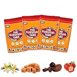 Survival Tabs 8-Day Food Supply 96 Tabs Emergency Food Ration Survival MREs Meals Ready-to-eat Bugout Emergency Food Replacement for Travel Camping...