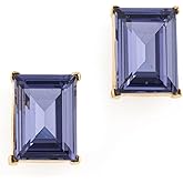 Kenneth Jay Lane Women's Rectangle Stone Pierced Earrings