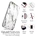 AknaCase Case Compatible with iPhone 6/6s, Marble Design, High Impact Flexible Silicon Cover (25-U.S)