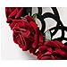 Halloween Headbands for Cosplay Party Costumes Vampire Bat Evil Elastic Hairband Red Rose Girls Crown Hair Accessories (Rose Crown)