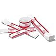 Currency Straps – Bill Wrappers, Money Bands to Organize Bills, ABA Standard Colors, Self-Adhesive, 7.5 x 1.15 Inches ($500 /
