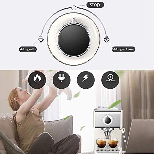 Kaffeemaschine Espresso, elektrischer Espresso Cappuccino Kaffeemaschine, Single-Serve-Kapsel-Kaffeemaschine, Filter… – Bild 3