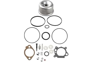 Harbot 493762 498260 Carburetor Float Bowl Seal Ring O Gasket Overhaul Kit for Brigs and Straton 796611 493640 398191 490937 398183 498261 20-141-1 Lawn Mower Carb Rebuild Kit