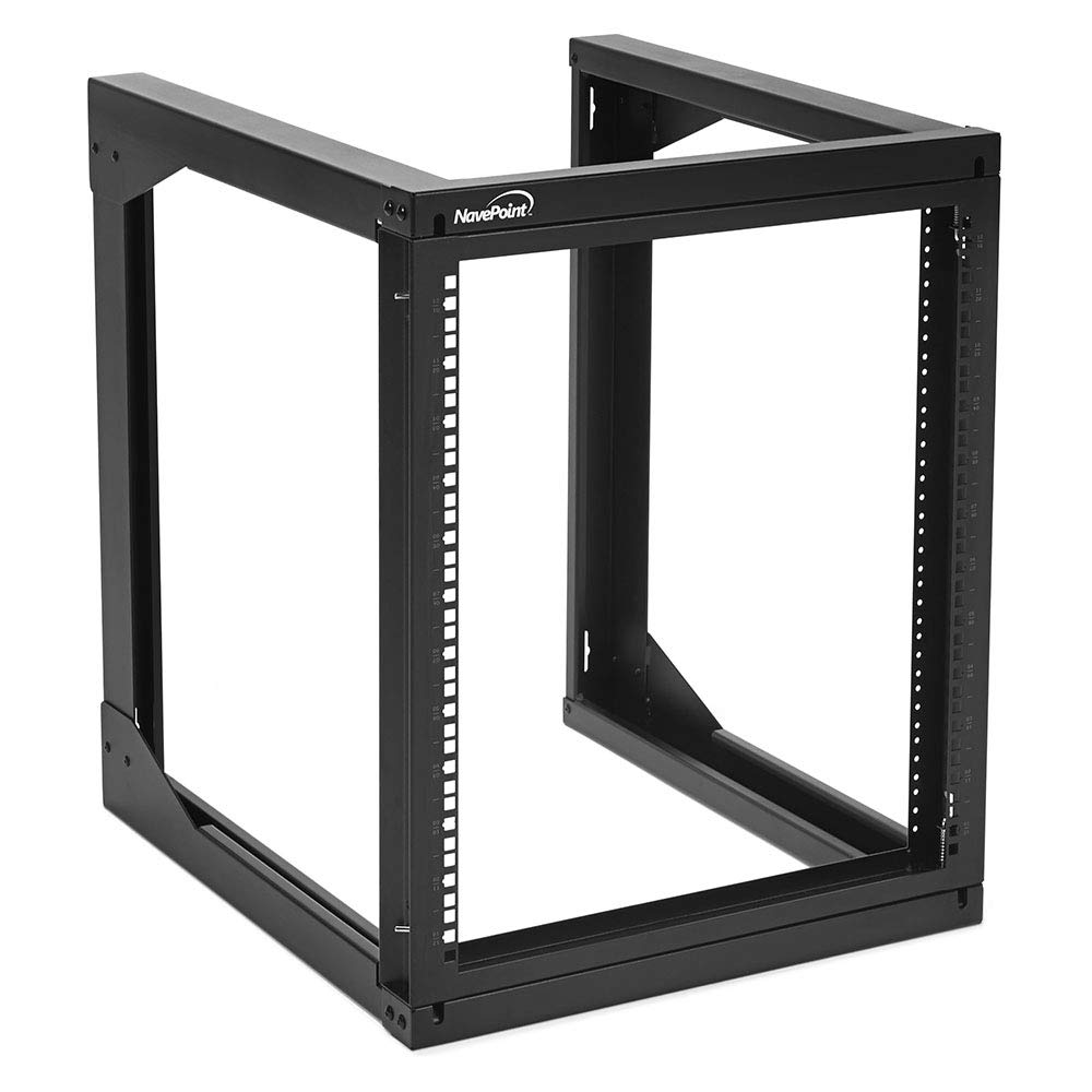 NavePoint 12U Wall Mount Server Rack - Swing Gate