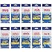 Easy Catch ® Assorted 10 Packs Freshwater/Saltwater Sea Sabiki Rigs Glow Sabiki Bait Rigs Rigged Fishing Lures/Feathers Hooks with Ball Bearing Swivel Interlock Snap Connector