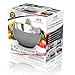 Stainless Steel Mixing Bowl 2.5QT for Kitchen, Cooking and Baking. Non-Skid, Black Handle and Spout, Free Ebook