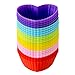 LAVAVIDA Silicone Cupcake Liners, 24 Pack 6 Colors Baking cups, Resuable and Nonstick Muffin Holder, Standard Size Cake Molds