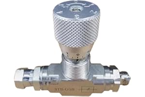 Jalzdieod STB-G3/8 Hydraulic Restrictor Valve Flow Control Bidirectional L08 Connector 1PC