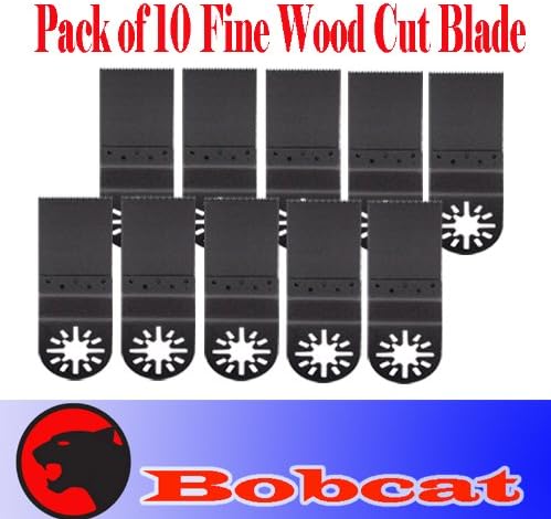 Pack of 10 Combo Standard Fine Cut Oscillating Multi Tool Saw Blade for Fein Multimaster Bosch Multi-x Craftsman Nextec Dremel Multi-max Ridgid Dremel Chicago Proformax Blades