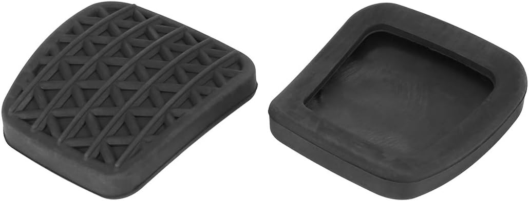 X AUTOHAUX Pair Car Brake Clutch Pedal Pad Rubber Cover Replacement 90498309, black, 14 x 10 x 2.5 cm - Image 4