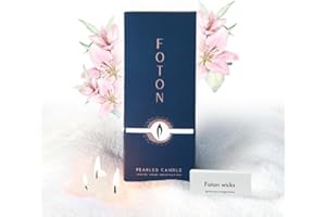 Foton Pearled Candle 18 Oz - Lazy Lulu Tropical Hawaiian Scented Non Toxic Luxury Long Lasting Powder Wax Sand Candles up to 120 Hours - Refillable Pearl Candle Sand with 30 Wicks