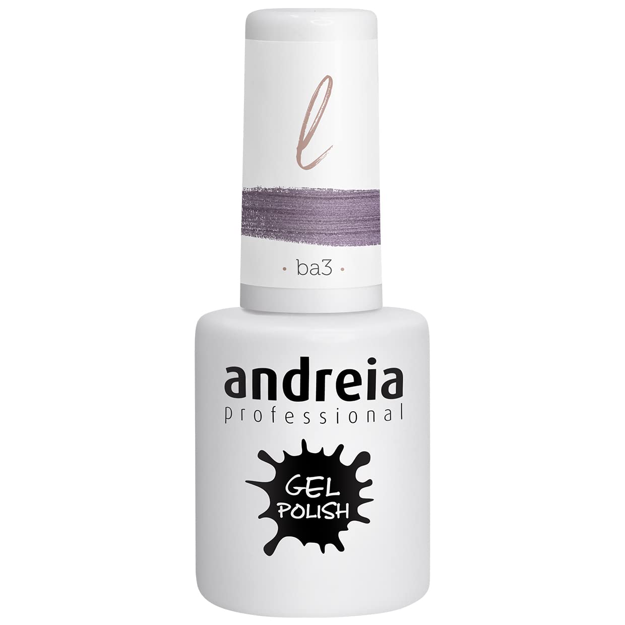 Andreia Semi-Permanent Nail Gel Polish for UV/LED Lamp - Intense Shine and 4 weeks Lasting Manicure Nail Gel Varnish - Colour BA3 Purple 10.5 ml