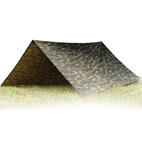 Aqua Quest Defender Tarp Large 13 x 10 ft Camo - Heavy Duty Waterproof Nylon Shelter - World Renowned 