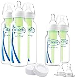 Dr. Brown's Options Narrow Feeding Set, Clear - Packaging may vary