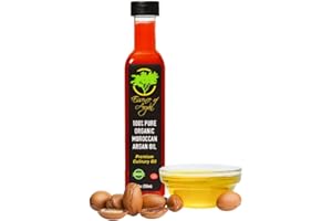 Essence of Argan Organic Argan Oil of Morocco for Cooking - USDA Approved, Eco-Certified Organic Argan Oil with Rich Nutrient
