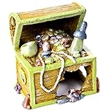 GloFish Treasure Chest Ornament for Aquarium, Large