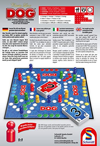 Schmidt Spiele 49412 Dog in der Classic Line, Extra große Spielfiguren aus Holz, Große Karten, Bunt[Exklusiv bei Amazon] 2