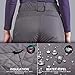 FREE SOLDIER Women's Outdoor Waterproof Windproof Breathable Snow Ski Pants Winter Insulated Snowboarding Skiing Pants