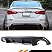 Fits for 2014-2017 Infiniti Q50 Q50S AQ Style Sport JDM Black Rear Bumper Diffuser