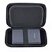 imoli Portable Hard Drive Case for External Hard Drive, USB Cable, USB Flash Drive and SD Cards (Black)