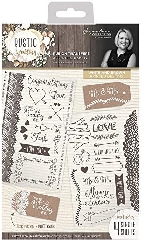 Sara Davies Rustic Wedding Signature Collection - Rub On Transfers