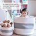 HAN-MM 5PCS Storage Baskets Woven Basket Cotton Rope Bin,Organizer for Baby Nursery Laundry Kid's Toy Beige