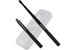 HOQQF Invisible Selfie Stick 1/4 Inch Screw Compatible with Insta360 ONE X3 ONE X2 ONE R, ONE, GO 2 and Many More