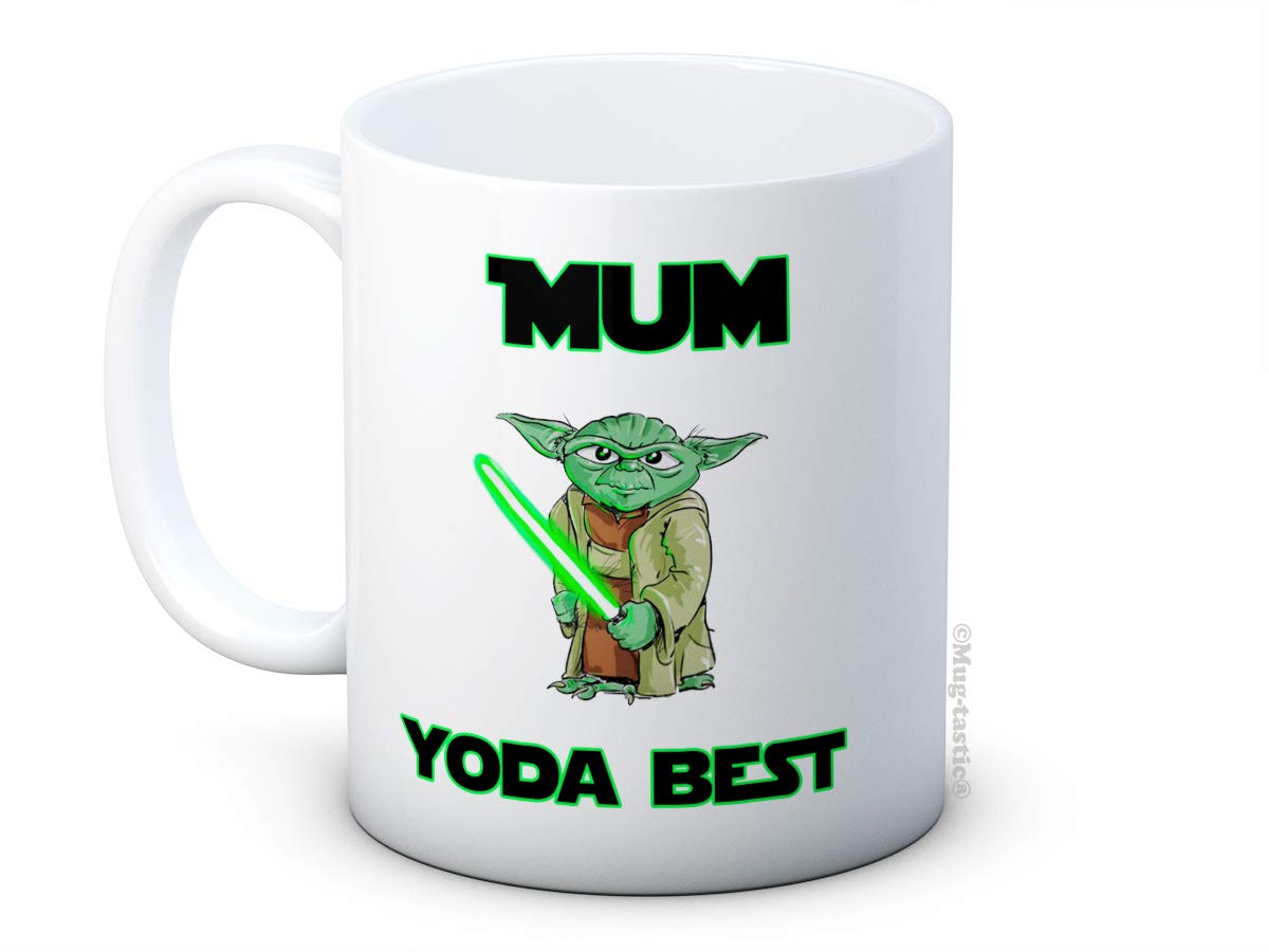 Mum Yoda Best - Funny Ceramic Coffee Mug - Great Gift Idea for Mum!