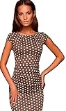 ZHU Women Summer Casual Office Polka Party Evening Cocktail Bodycon Midi Dress