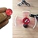 Metal Finger Spinner Fidget Toy Ultra Solid R188 Ceramic Ball Bearing for EDC ADHD Time Killing Up to 3 mins Spin Time - VMEI (Red Plus)
