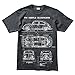 Beetle Bug Camper Classic Blueprint T Shirt 2XL Heather Charcoal