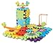 Interlocking Building Blocks and Gears 81 Pcs Construction Toy Set for Children Kids Boys Girls - Motorized Spinning Wheels - Build Variations with Funny Puzzle Bricks Gear Wheels Brand Ideas In Life