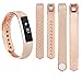 AK for Fitbit Alta Bands, Replacement Fitbit Bands for Fitbit Alta/Alta HR with Metal Clasp (#Rose Gold, Large)