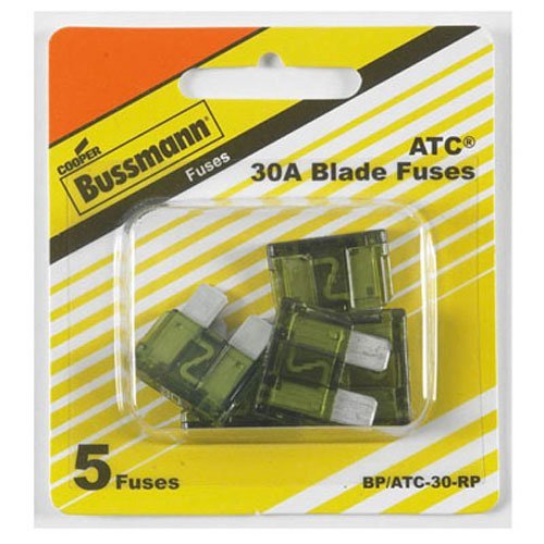 Bussmann ATC-30 ATC Automotive Blade Fuse - 30 Amp, 5 Pack (Tin)