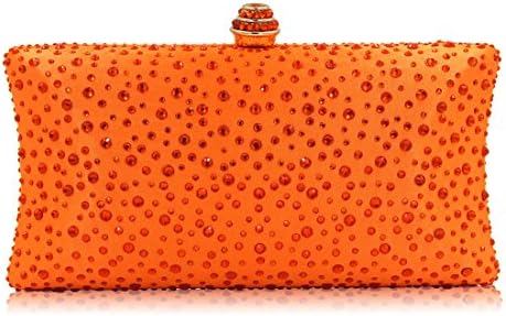 KUGINWomen Handbags Rhinestone Party Prom Wedding Bride Evening Bags Crystal Party Clutches Bag