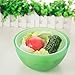Salad Cutter Bowl Maker Fruit Vegetable Bowl Cutter-Fast Fresh Salad Slicer Salad Chopper- Extra Big Bowl Super For Washing Containing (Green) By GAMING TS