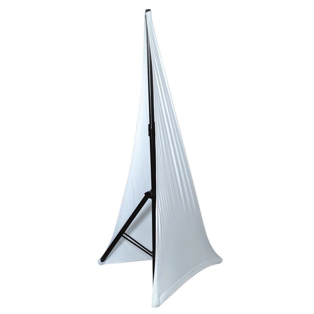 Novopro SSCRIM2-WHITE Two Sided Speaker Stand Scrim - White
