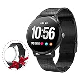 Smart Watch, Fitness Tracker with Heart Rate & Blood Pressure Monitor for Android & iOS, Waterproof Activity Tracker Watch with Sleep & Blood Oxygen Monitor, Calorie Counter & Pedometer for Women Men