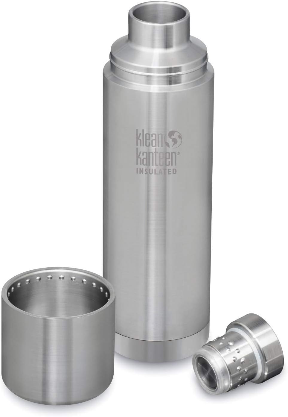 Klean Kanteen 1004929 Unisex - Adult TKPro Water Bottle, Brushed Stainless, 1000 ml, Brushed Stainless Steel