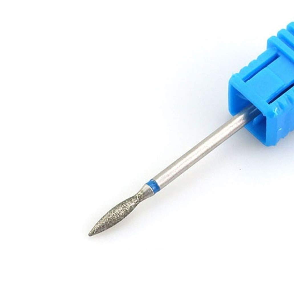 Natury Nails Diamond Drill Bit for Nail Drill Russian Manicure Pedicure Semi-Permanent Nail Polish Cuticle Middle Grain Nail Drill Bits