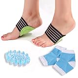 Plantar Fasciitis,Gel Heel Socks, Arch Support and Foot Massager Kit for Men and Women By Explore Lifez