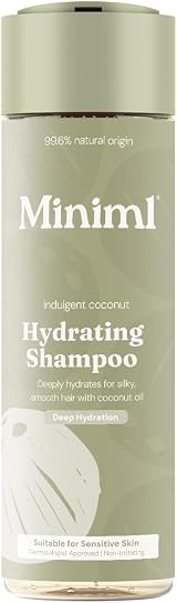 Miniml Hydrating Shampoo Indulgent Coconut 400ml 99.6% Natural Vegan view 1