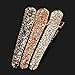 Rhinestone Hair Clips - 6 Pcs Metal Bobby Pin Crystal Hair Pin Duckbill Alligator Clip Pin Hair Accessories for Lady, Women, Girls