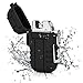Plasma Arc Lighter Waterproof Windproof Survival USB Rechargeable Electric Lighter Flameless for Outdoor Camping Hiking (Black)thumb 3